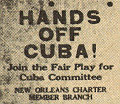 Cuba Flyer given out by Oswald